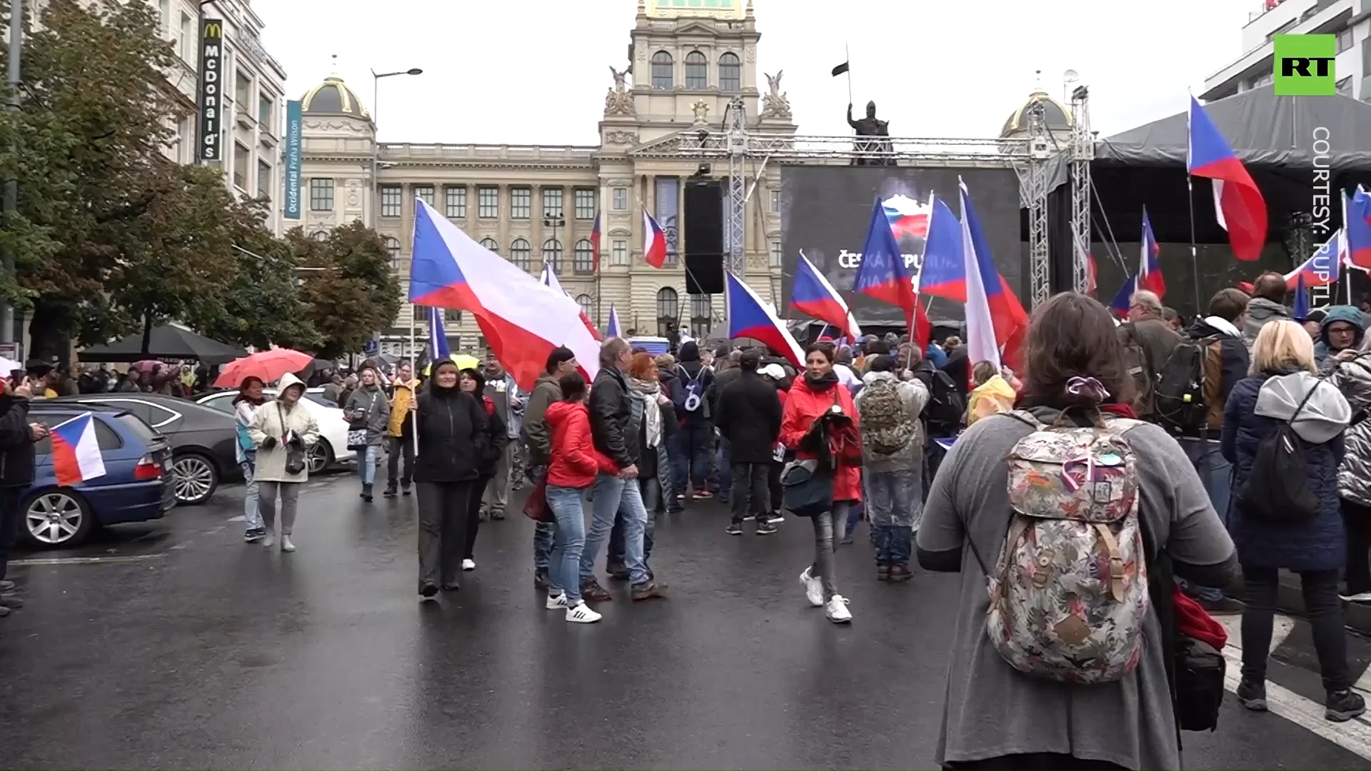 Protesters rally against soaring energy prices in Czech Republic