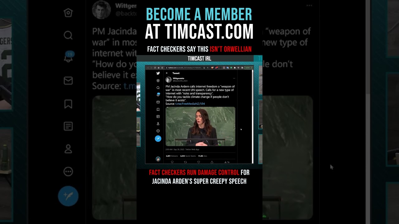 Timcast IRL - Fact Checkers Say This Isn't Orwellian #shorts