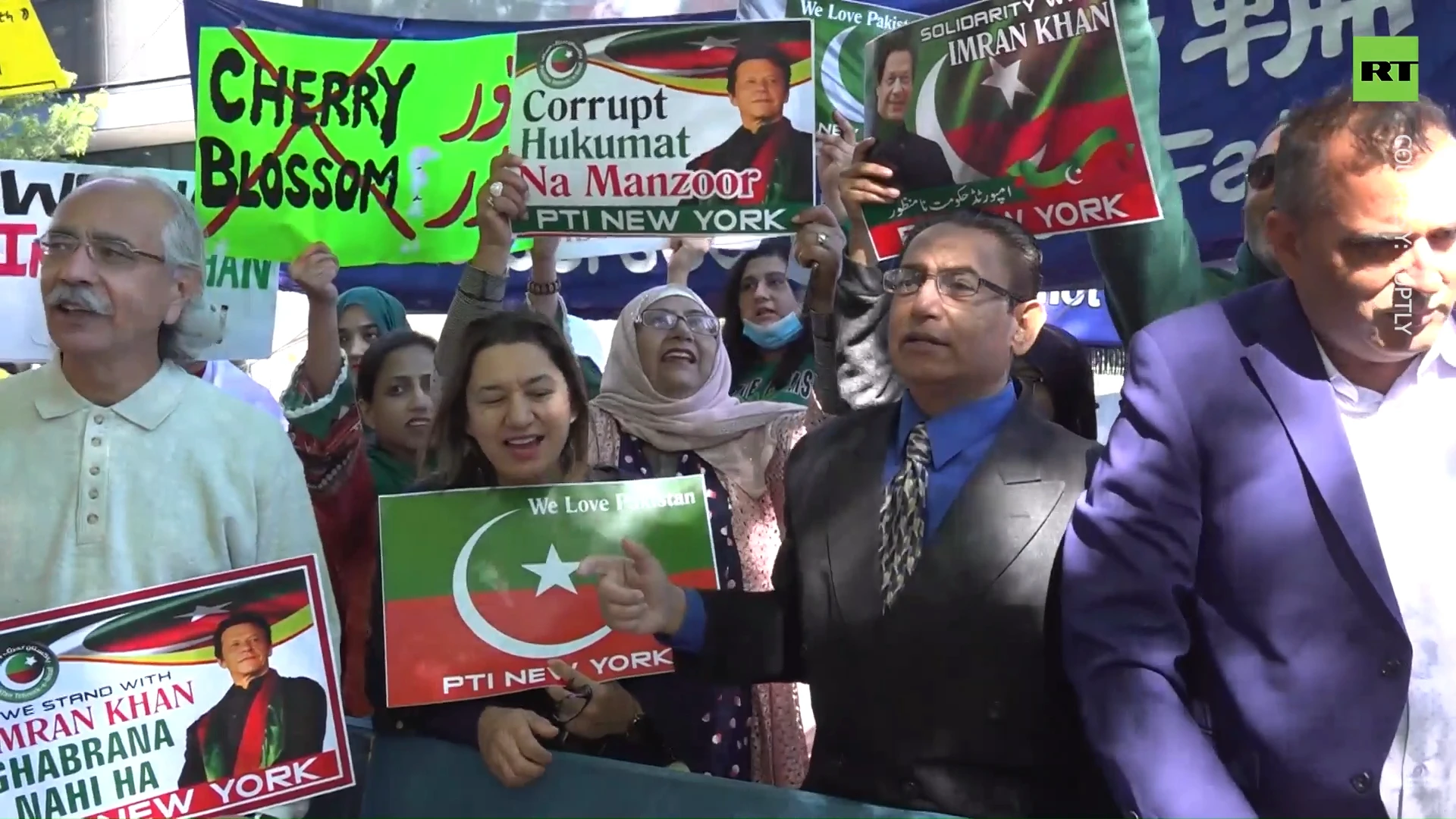 Imran Khan supporters rally in New York