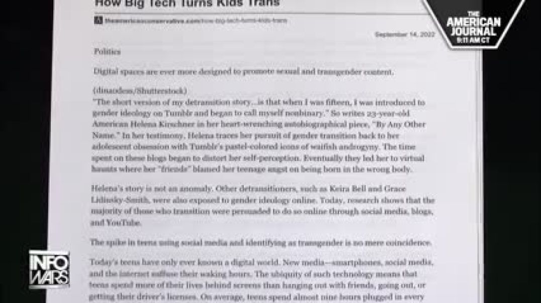 How Big Tech Turns Kids Trans