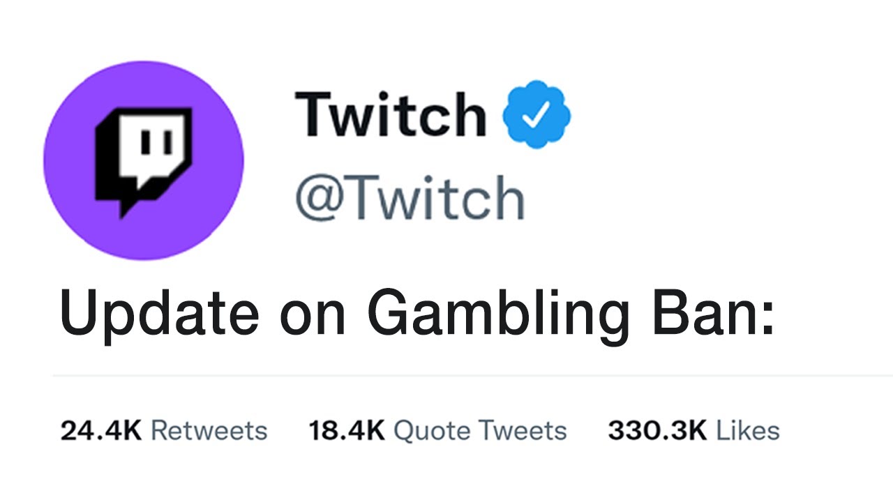 Twitch Banned Gambling