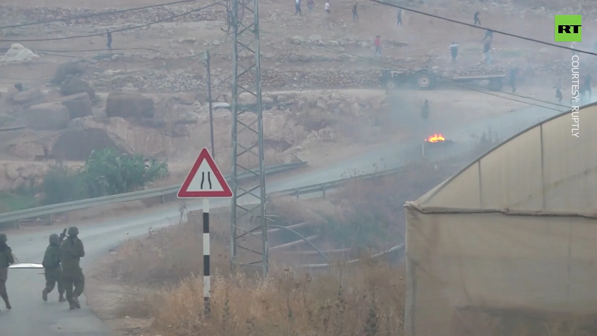 Israeli soldiers vs Palestinians: IDF blocks village, sparking protests