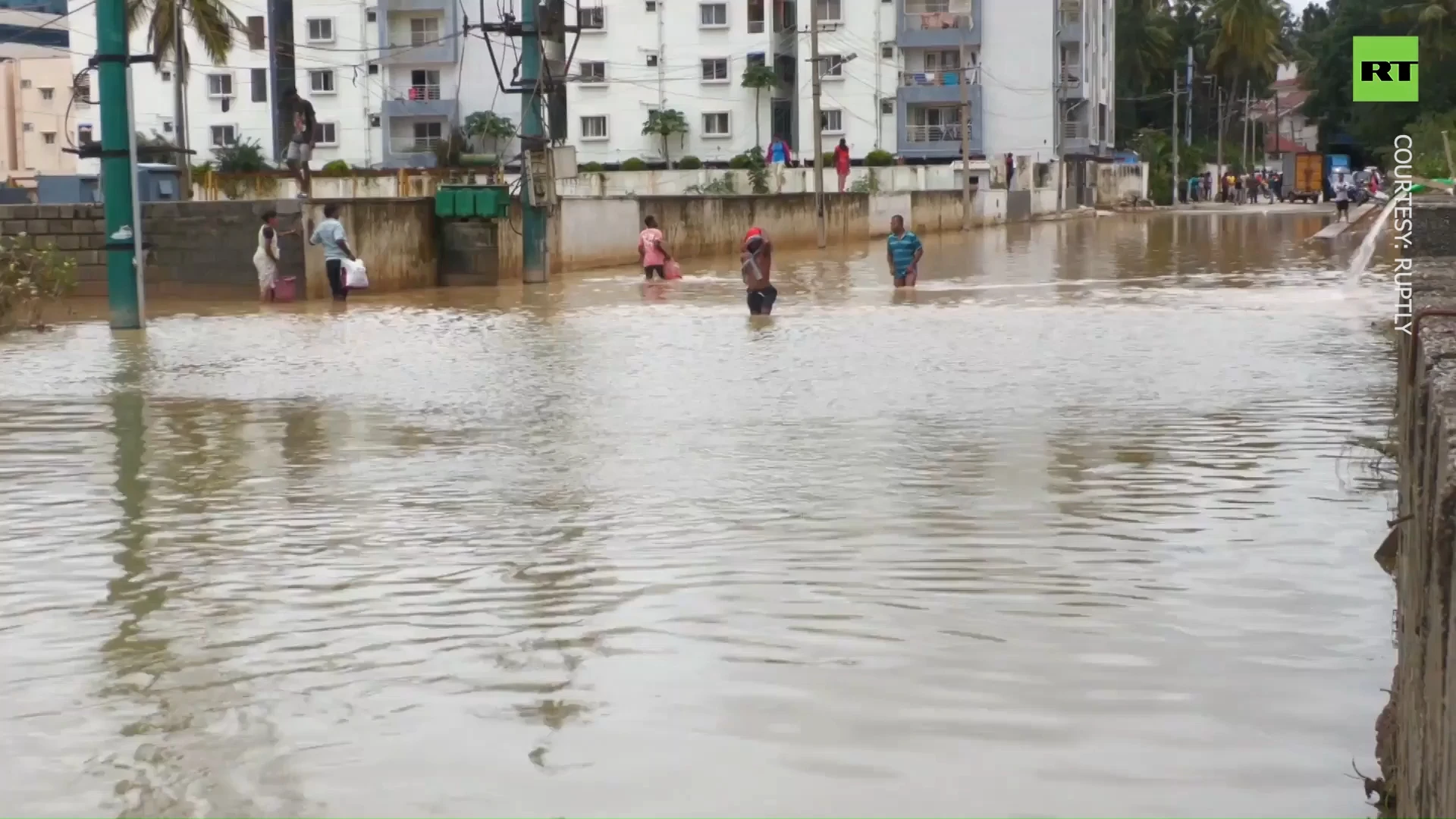 Flooded streets & houses: Indian city inundated, more rains to come