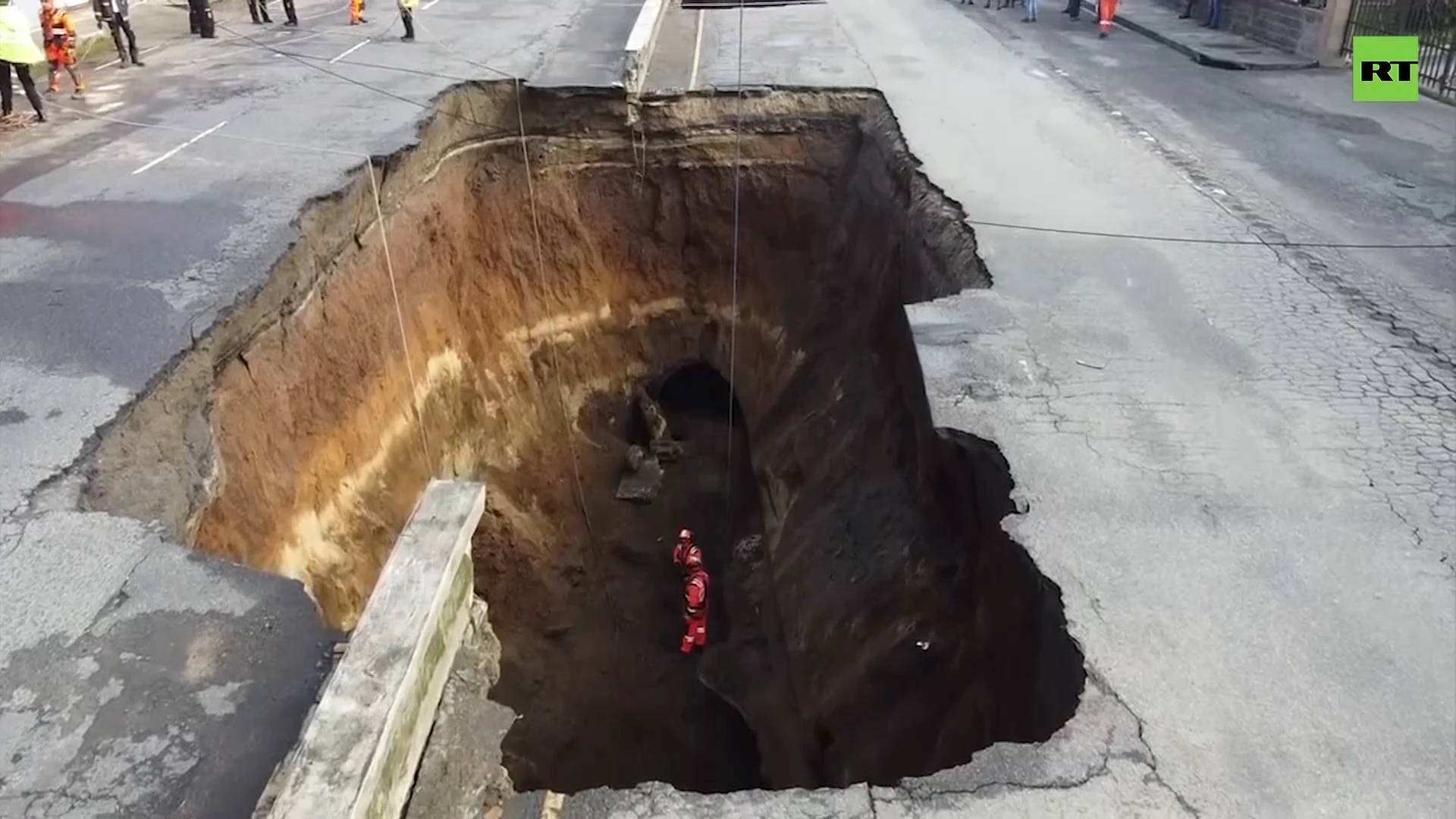 Massive sinkholes open in Guatemala