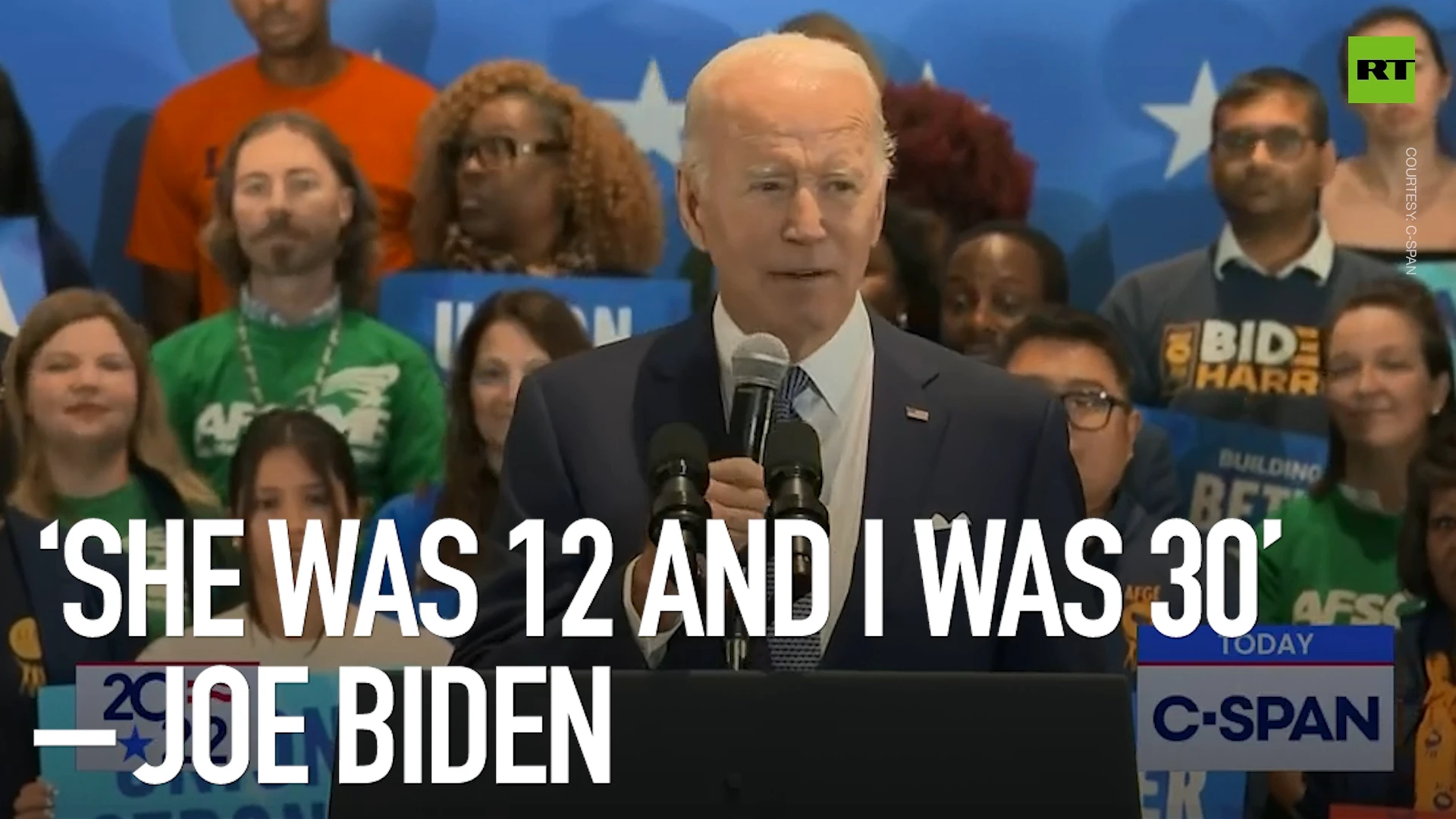 ‘She was 12 and I was 30’ – Joe Biden