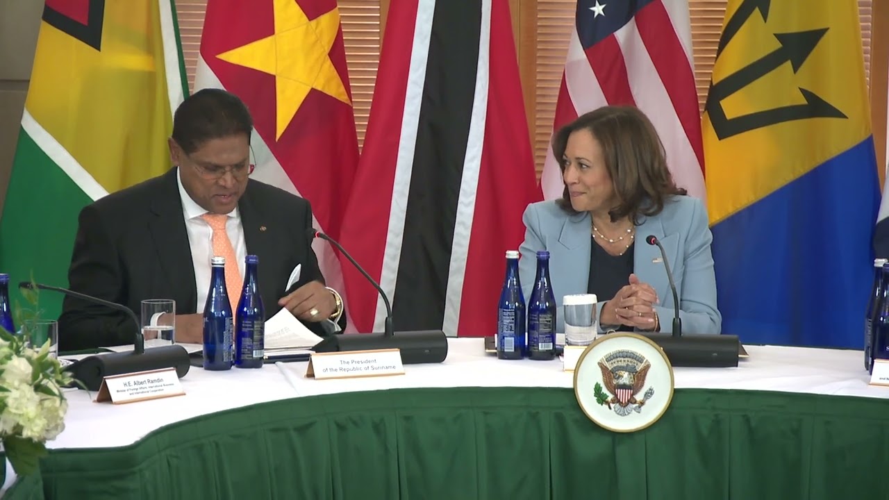 Vice President Harris Hosts a Multilateral Meeting with Caribbean Leaders