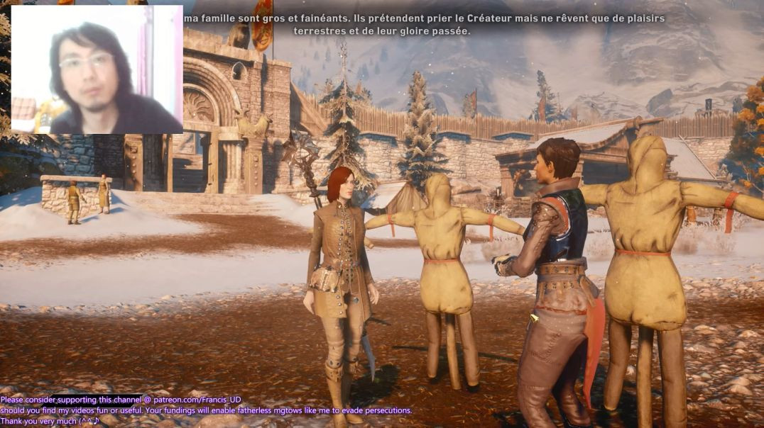 DragonAgeInquisition first bilingual playthrough, in English then French