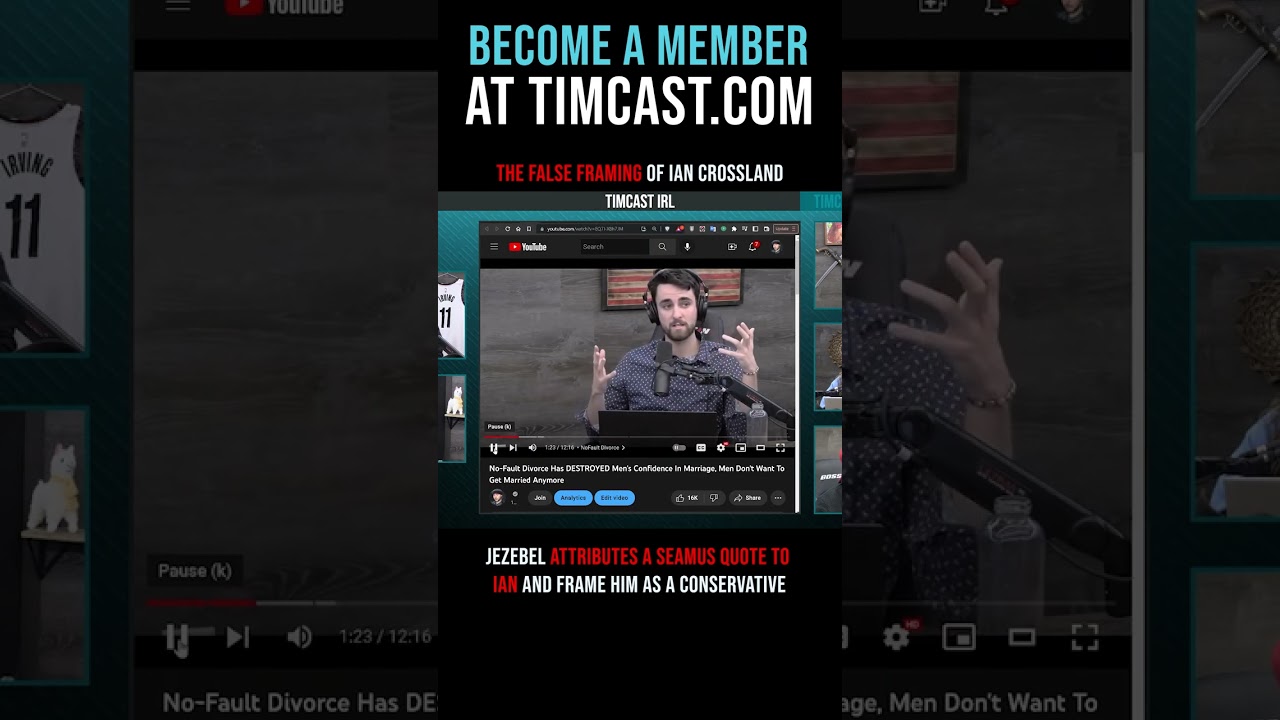 Timcast IRL - The False Framing Of Ian Crossland #shorts