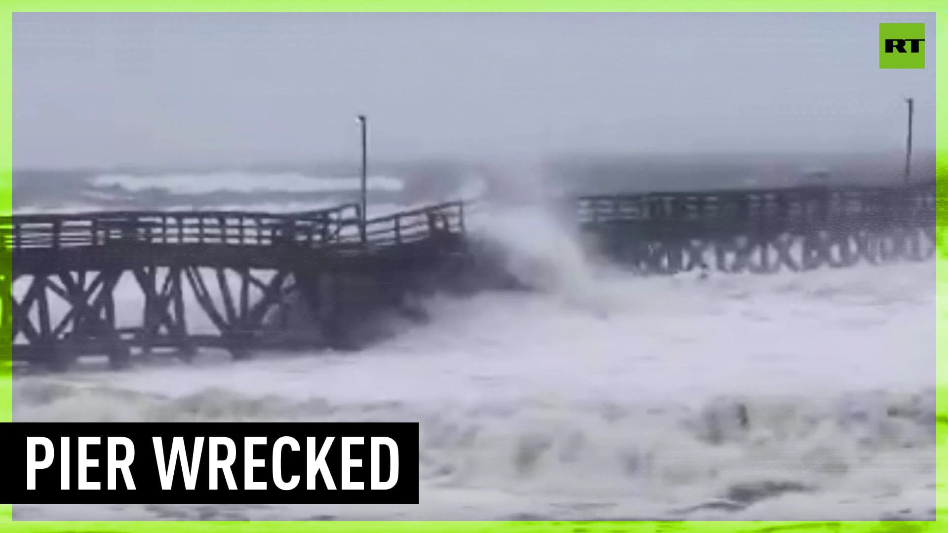 Hurricane Ian washes away part of South Carolina pier