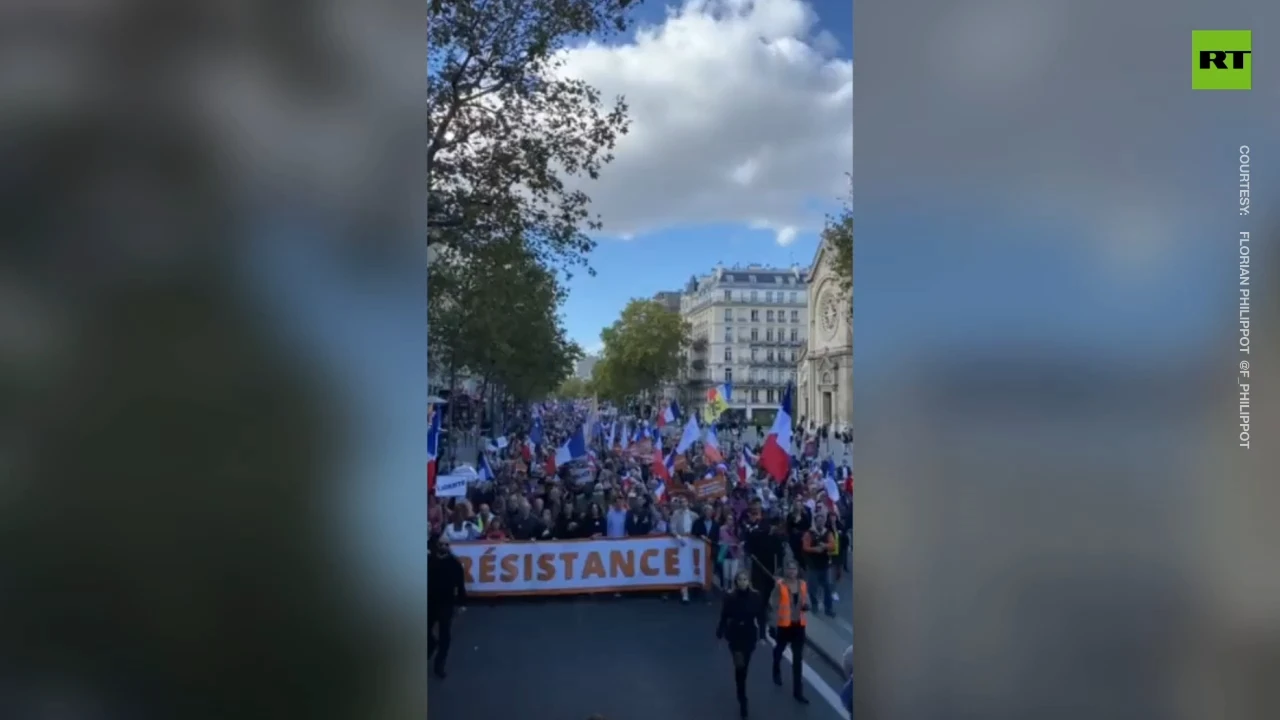 Mass protests against NATO and EU hit Paris streets