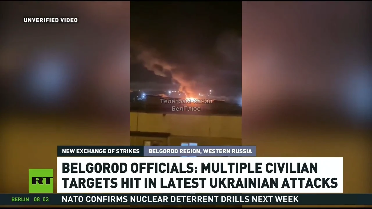 Latest Ukrainian attacks strike civilian targets – Belgorod officials