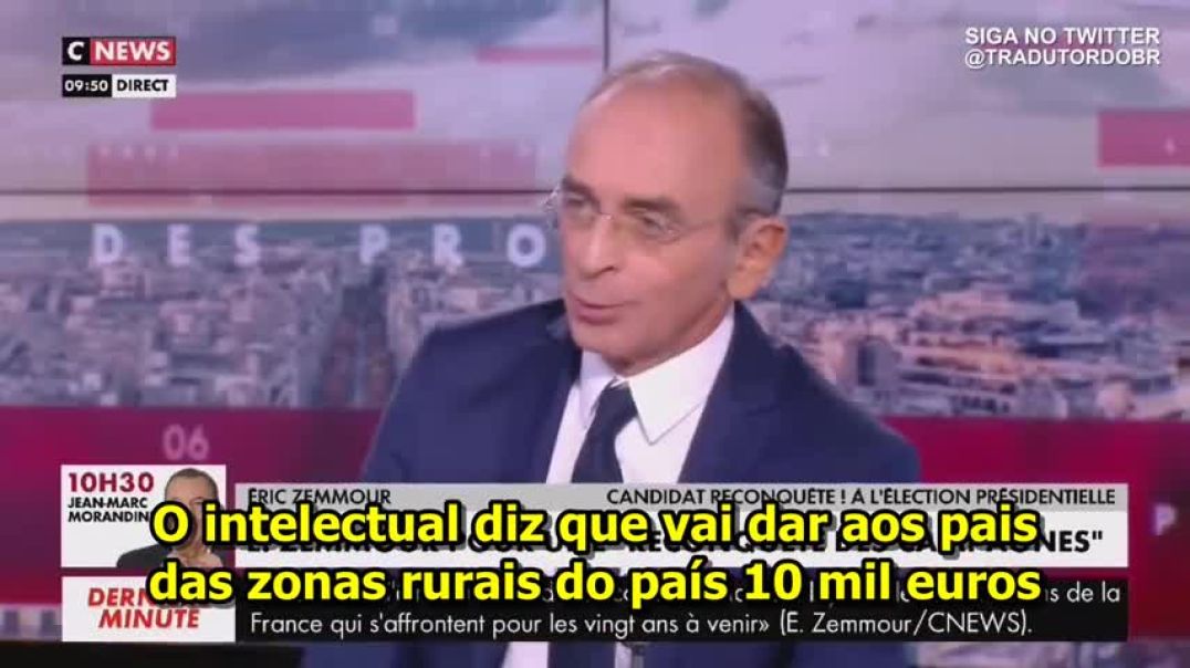 Zemmour vai dar aos pais 10 mil euros por cada novo filho que tiverem - Paul Joseph Watson