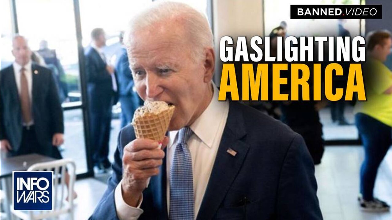 Biden Attempts to Gaslight America While Holding an Ice Cream Cone