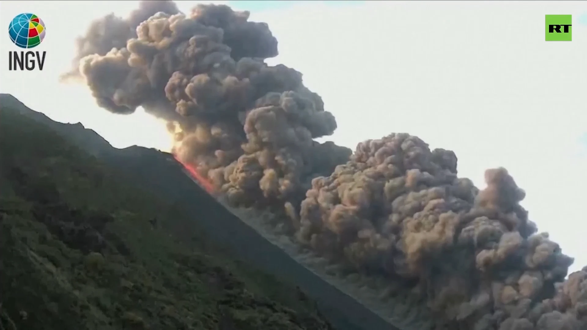 Mesmerizing eruption of Stromboli volcano