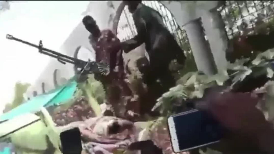 WAR REFUGEE ACCIDENTALY GETS SHOT BY HEAVY CALIBER ANTI AIRCRAFT CANON