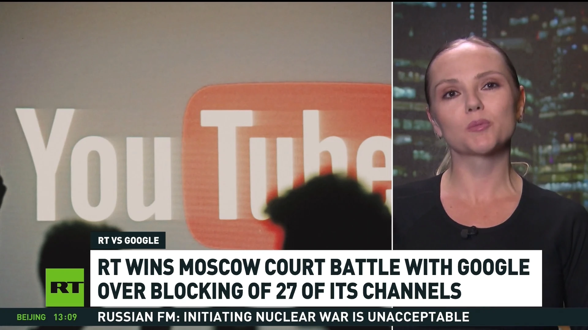 RT wins court battle over Google’s blocking of 27 of our channels