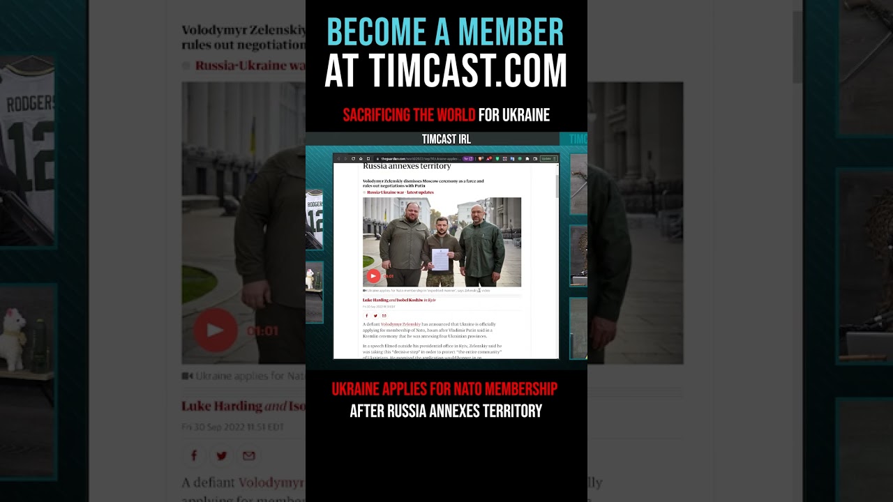 Timcast IRL - Sacrificing The World For Ukraine #shorts