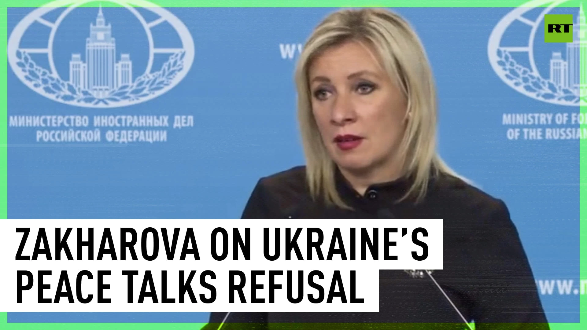 ‘We never refused engaging in peace talks but West and Kiev had no interest in continuing’ - Maria Zakharova