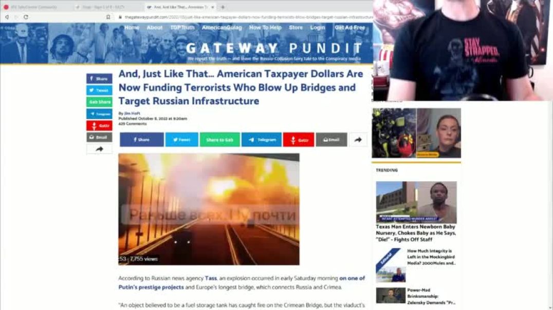 Ukraine Cucks Are Celebrating Suicide Bomber That Blew Up Russian Bridge