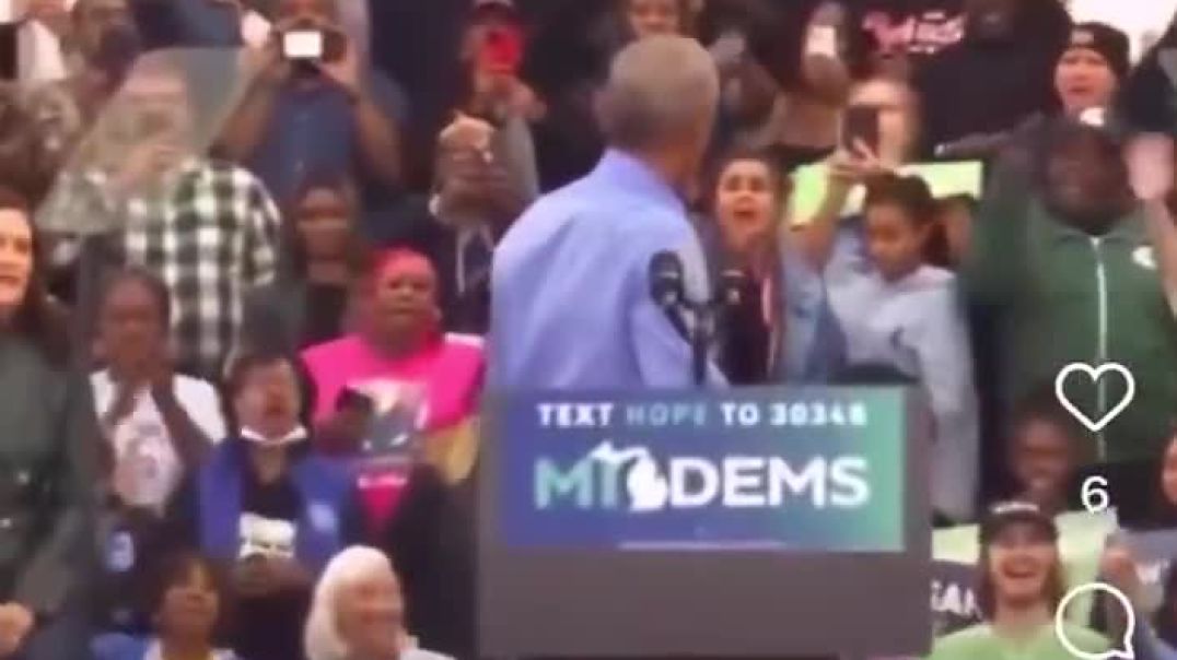 BARRY GETTING FUSTRAITED AS ENTIRE CROWD AT STATIUM CHANTS FUCK JOE BIDEN