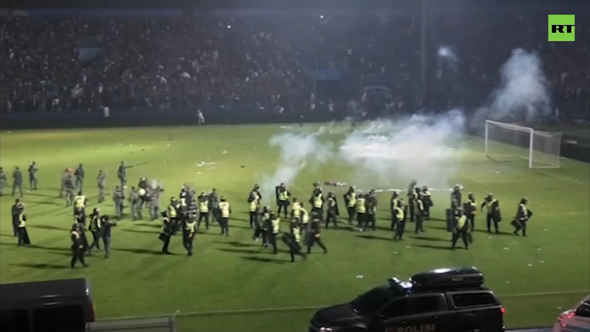 Chaos at football stadium leaves over 150 dead