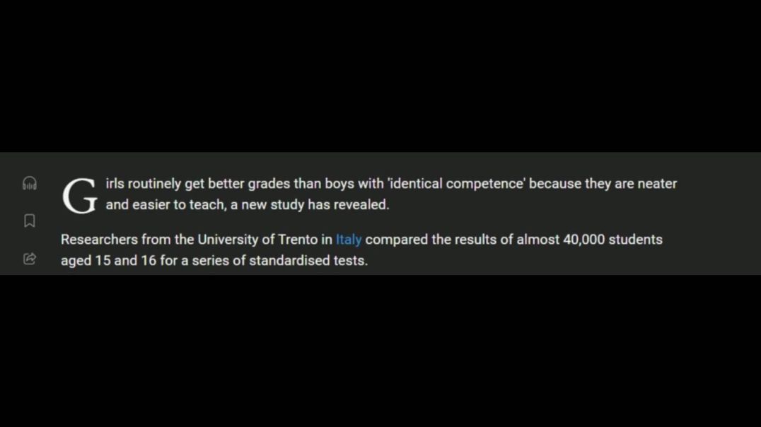 New study confirms teachers award higher marks to girls because of gender bias