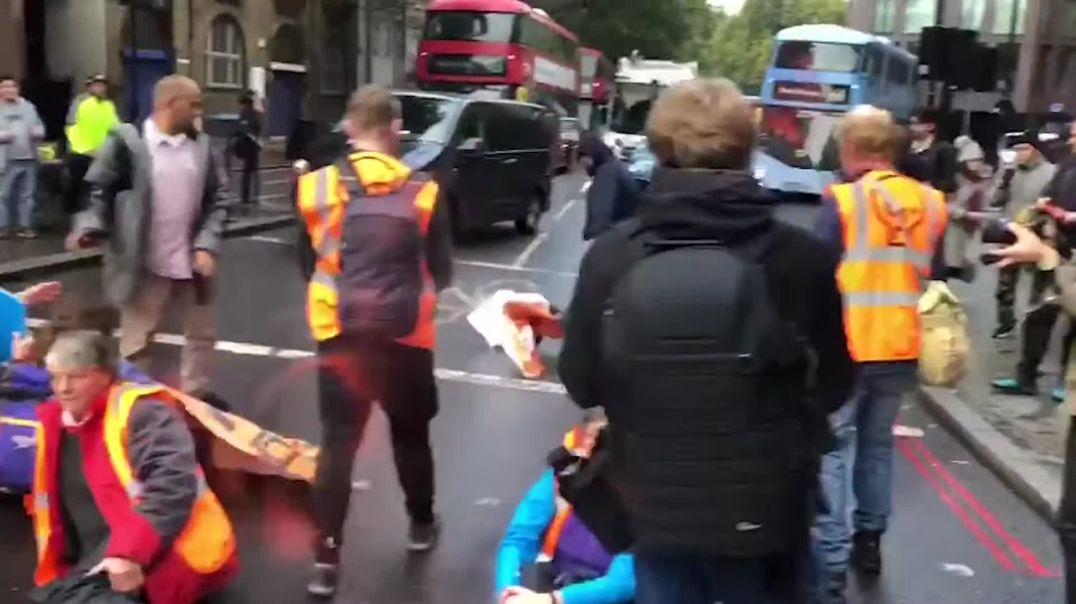 Angry commuters confront Just Stop Oil protesters blocking London streets