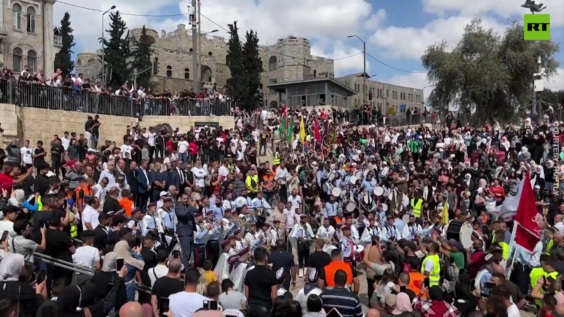 Thousands gather at Al-Aqsa Mosque to celebrate Prophet Muhammad’s birthday