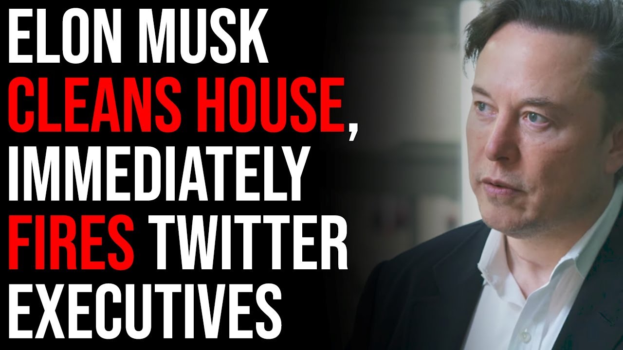 ELON CLEANS HOUSE, Fires Twitter's Executives Parag And Vijaya Gadde, The Purge Has Begun