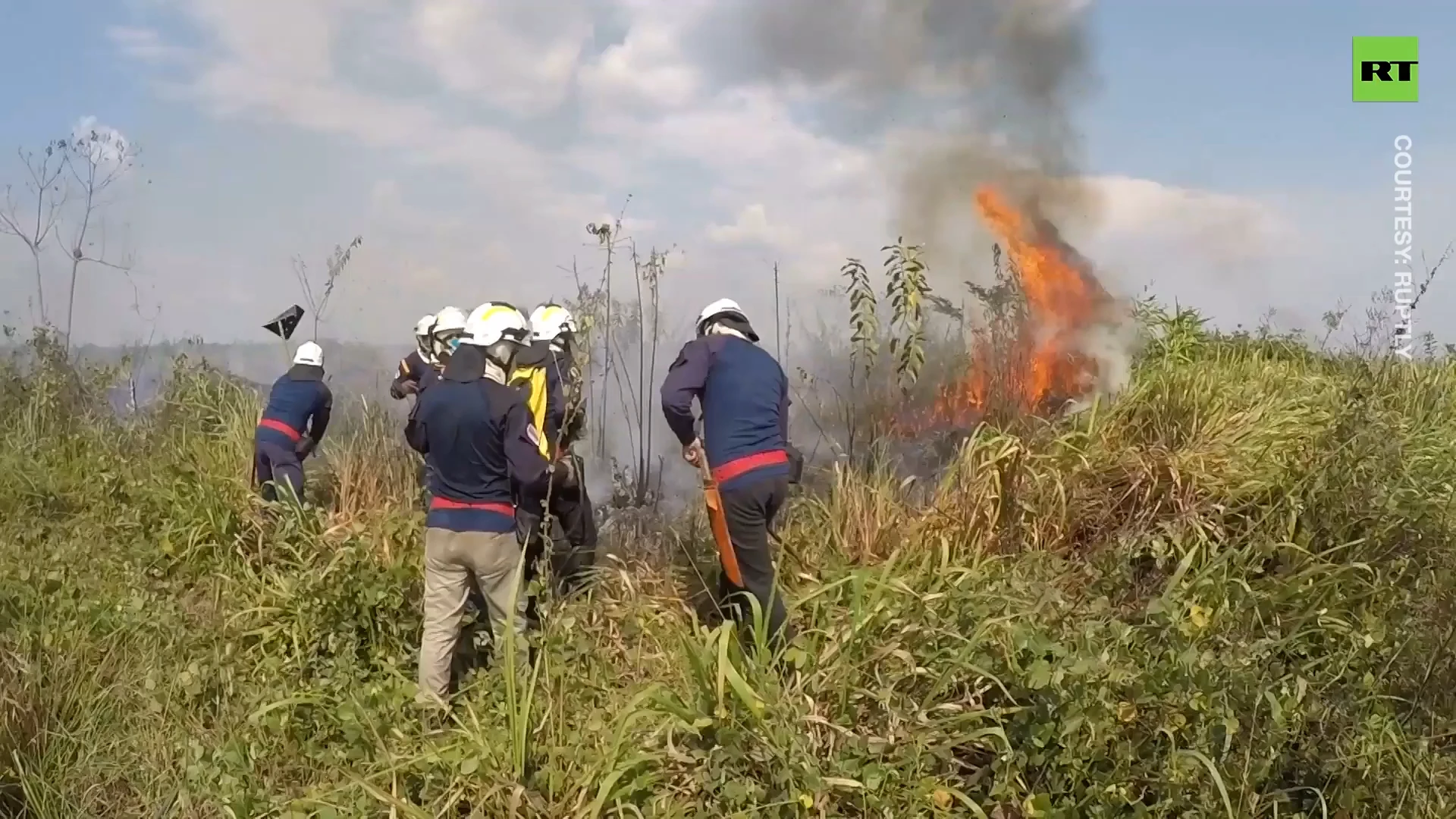 Wildfires surge in Amazon rainforest