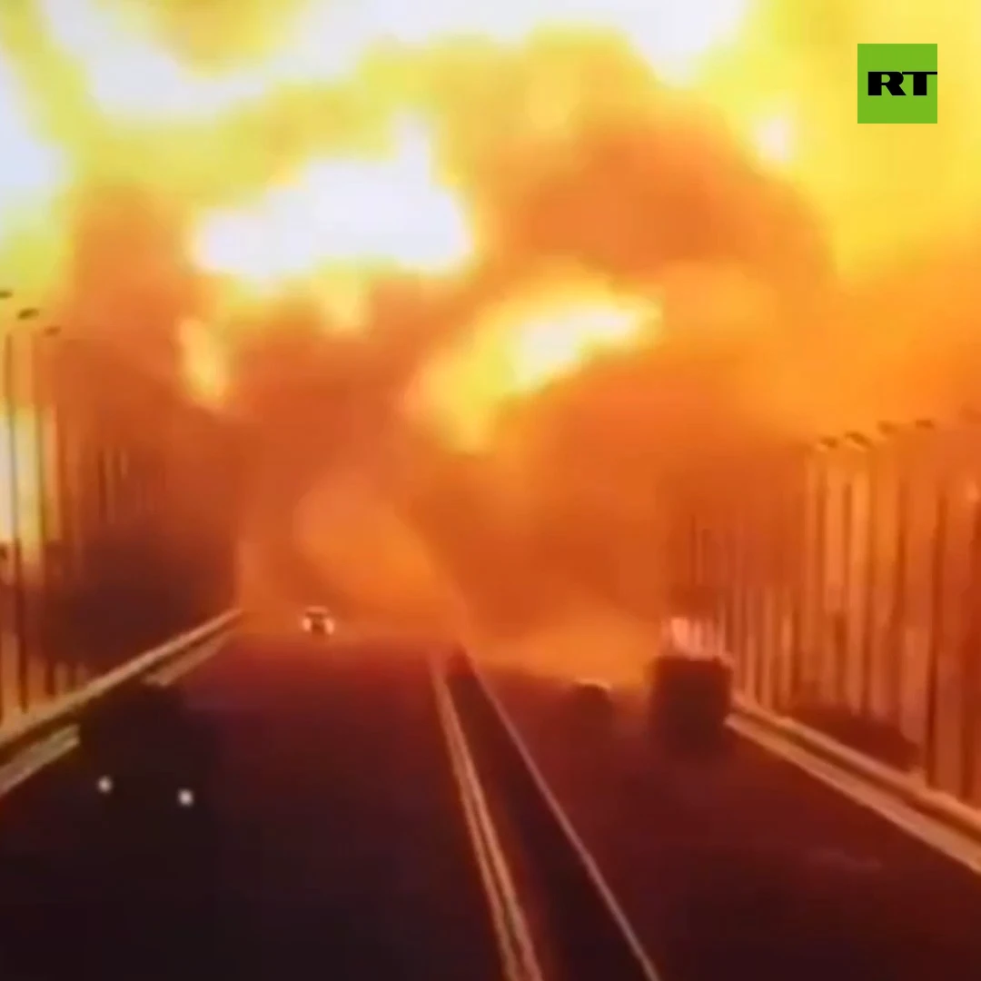 Explosion on the Crimean Bridge