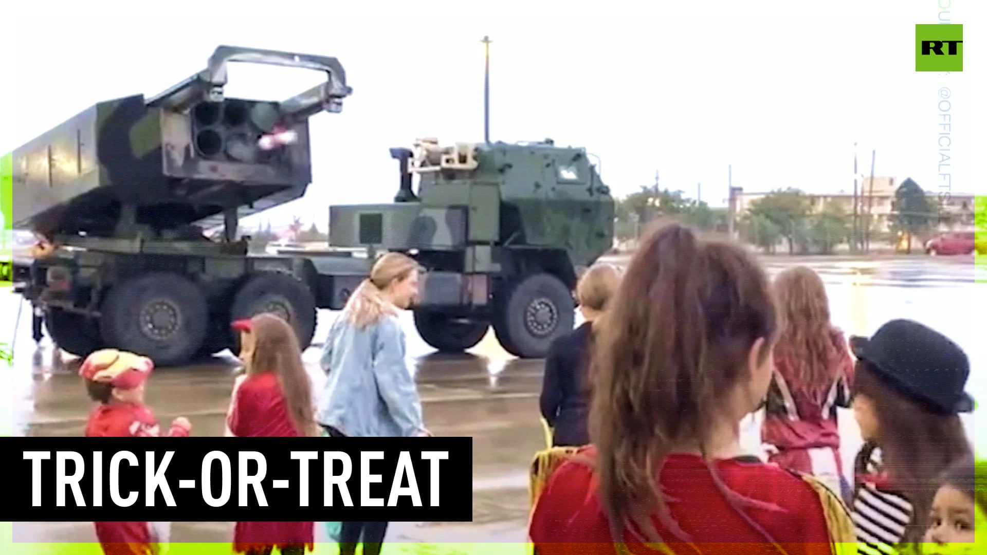 US Army fires Halloween candy from rocket launcher