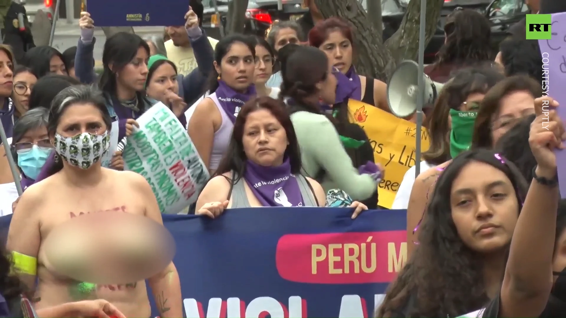 Thousands rally to protest violence against women in Peru