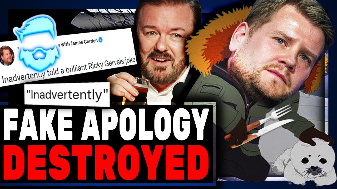 James Corden REFUSED To Apologize For STEALING Ricky Gervais Joke & People Think Writers Sabotaged!