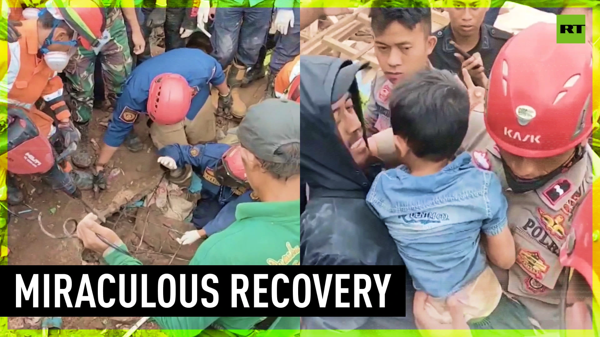 5yo old boy rescued after 3 days in earthquake rubble