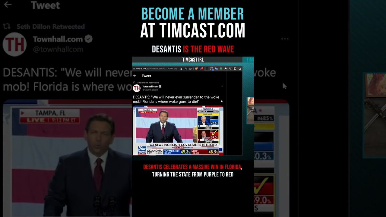 Timcast IRL - DeSantis Is The Red Wave #shorts