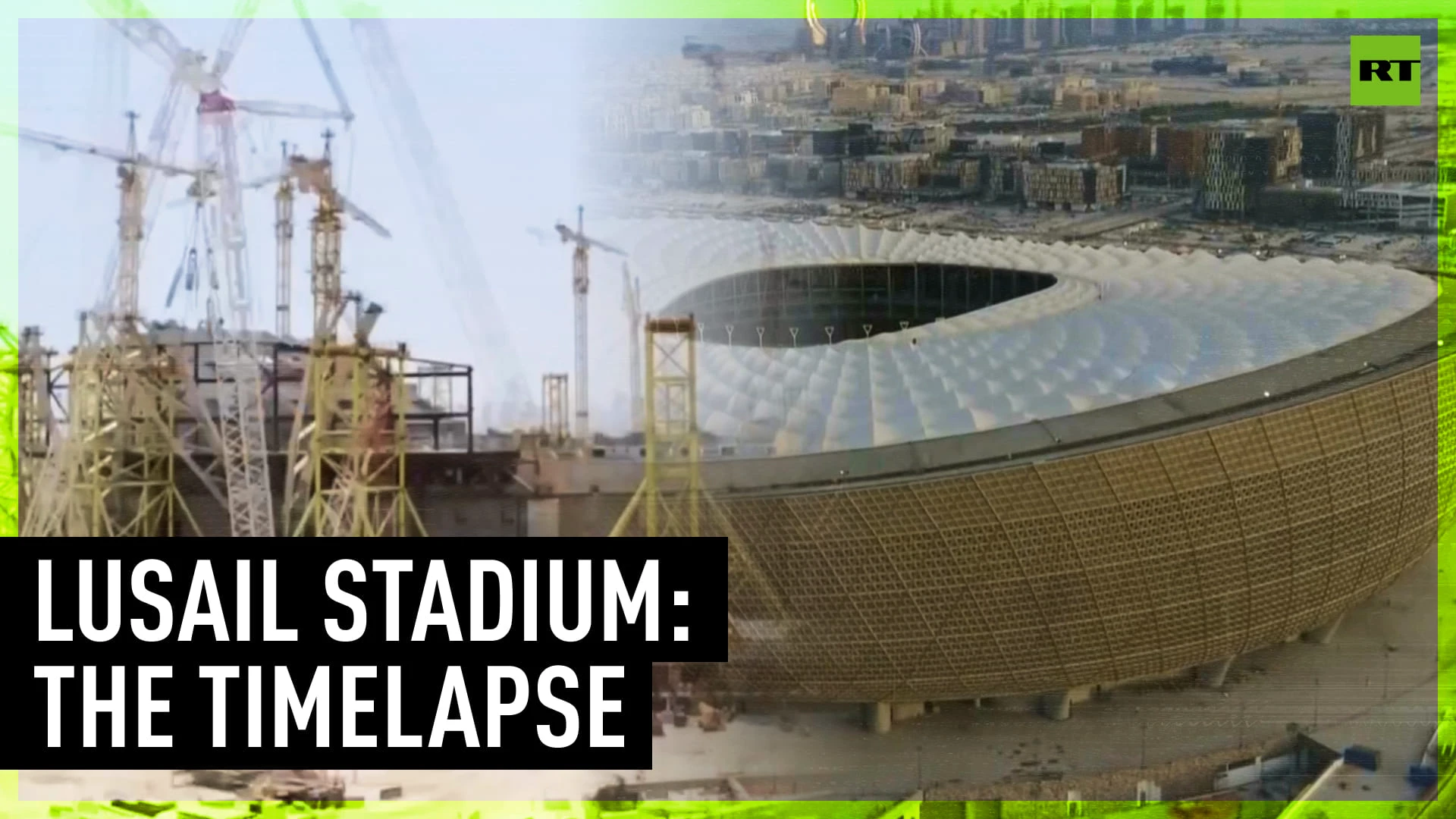 Timelapse of the first overseas World Cup stadium