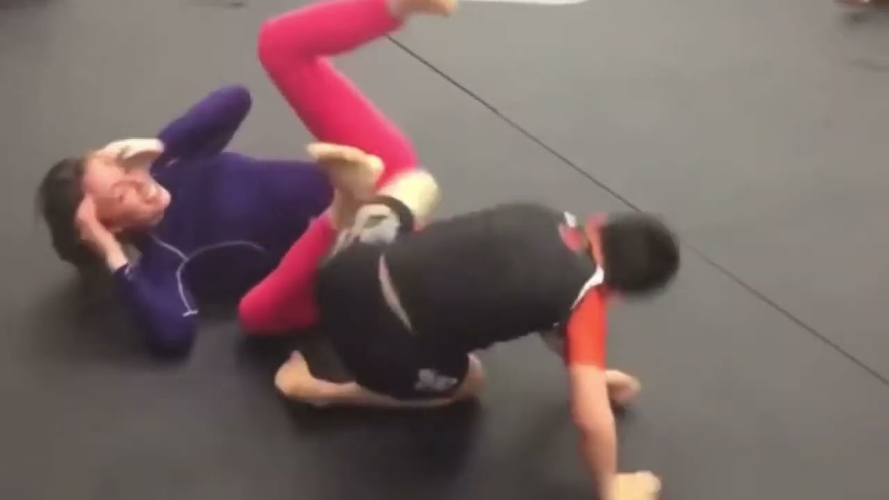 8 year old CRUSHES female grappler