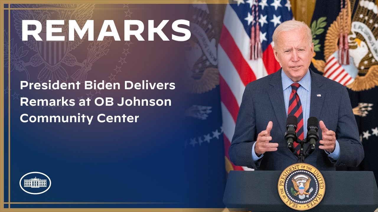 President Biden Delivers Remarks at OB Johnson Community Center