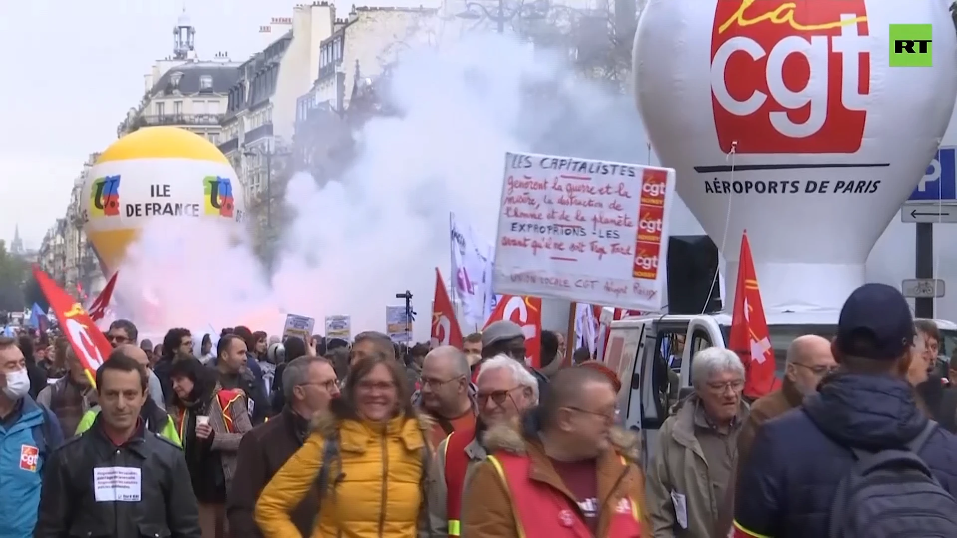 Workers march to demand higher wages to keep up with inflation