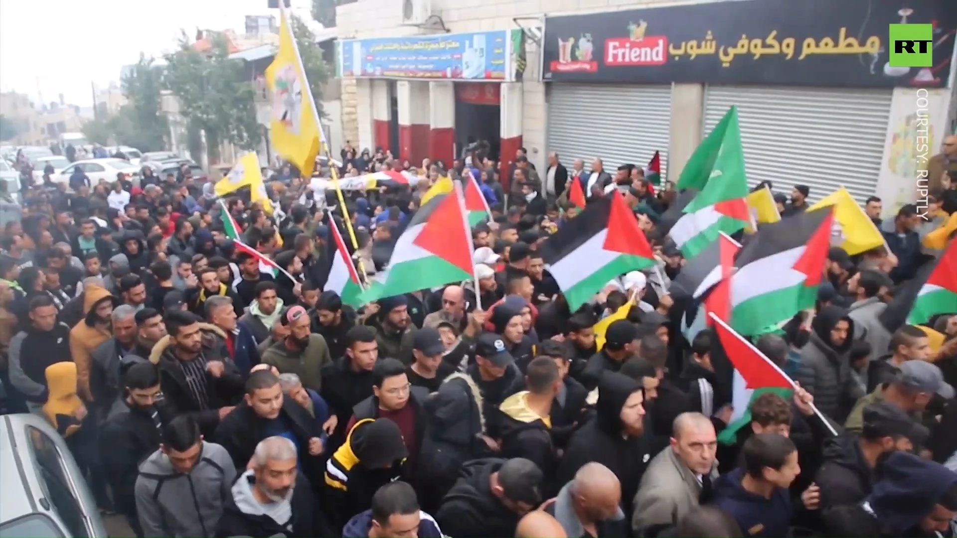 Clashes erupt following funeral procession in Hebron