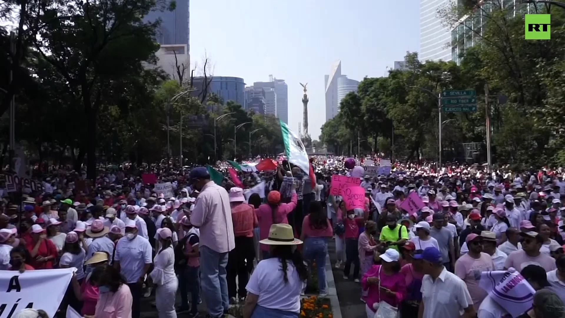 Protesters demonstrate against electoral reforms in Mexico