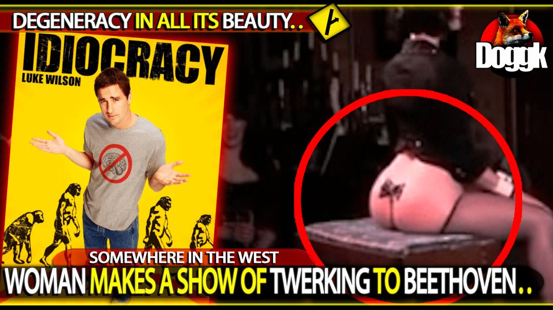 WOMAN MAKES A SHOW OF TWERKING ON BEETHOVEN.. >> DEGENERACY IN ALL ITS BEAUTY !!