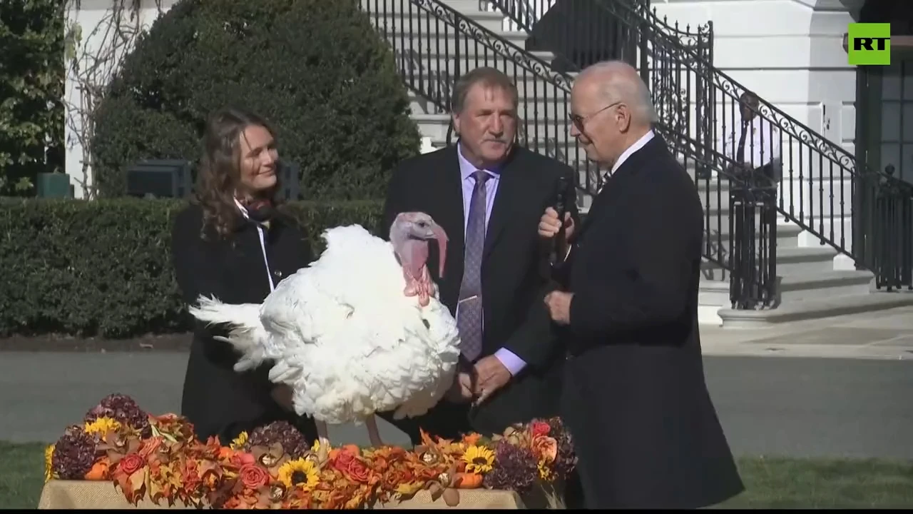 Biden lets turkey ‘have a word’