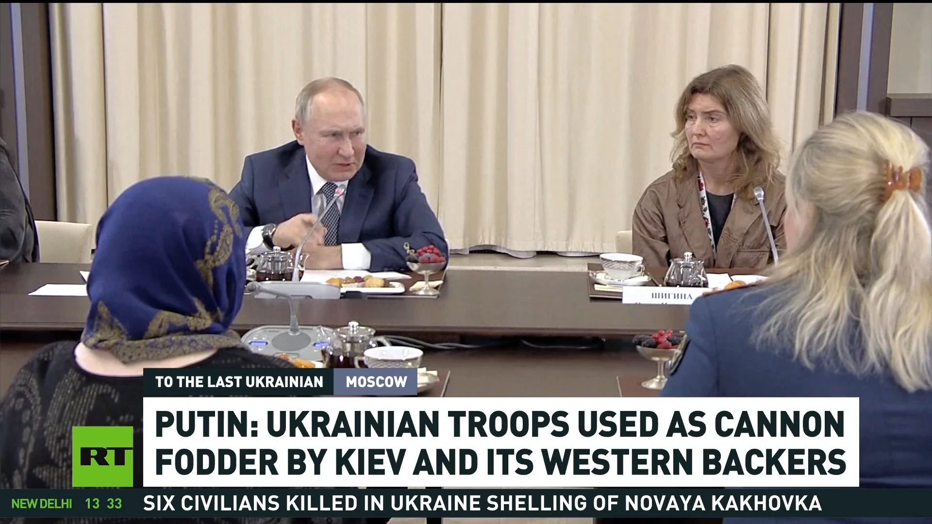 ‘Ukrainian soldiers used as cannon fodder’ – Putin to mothers of Russian servicemen