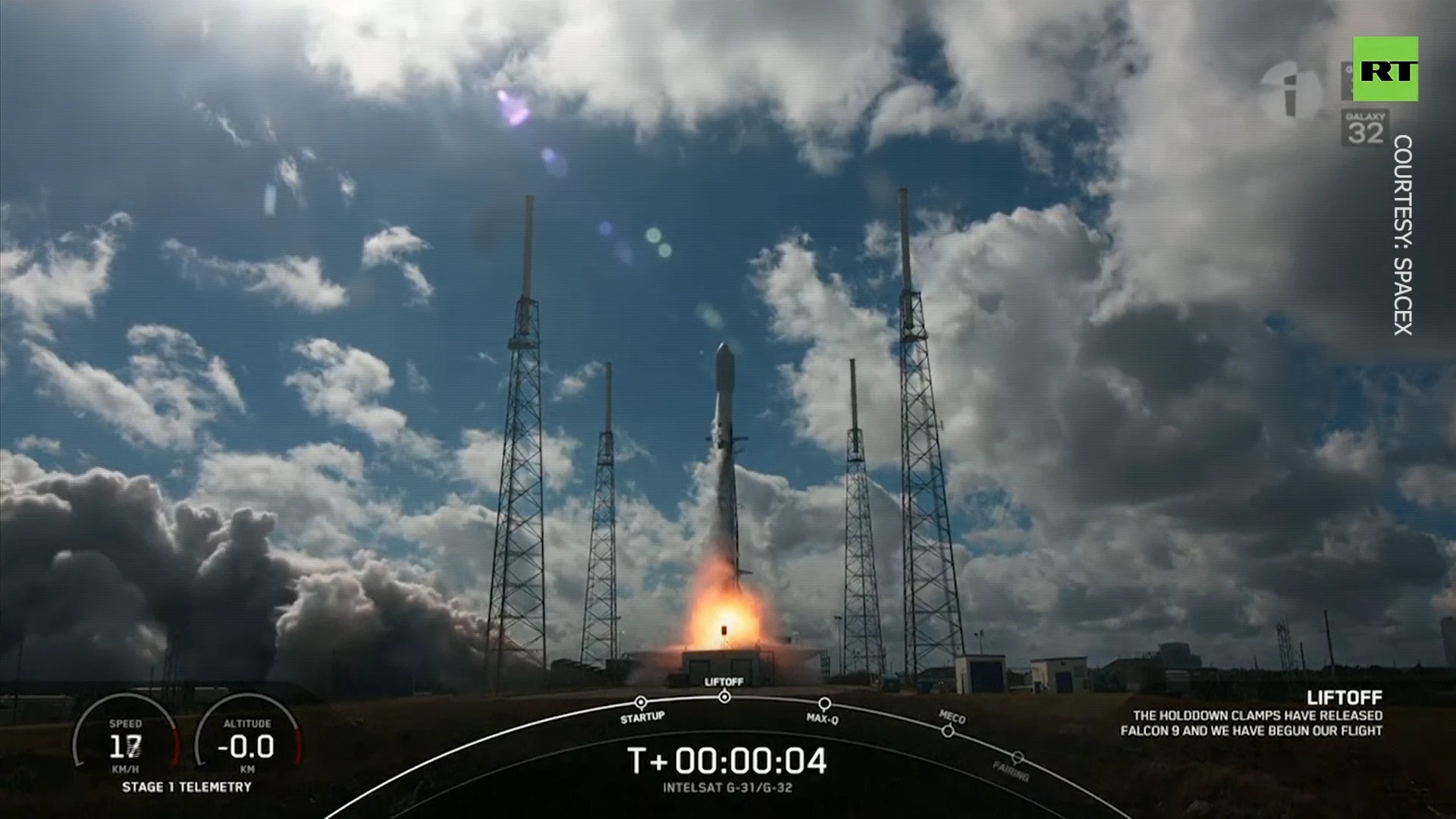 SpaceX launches communications satellites