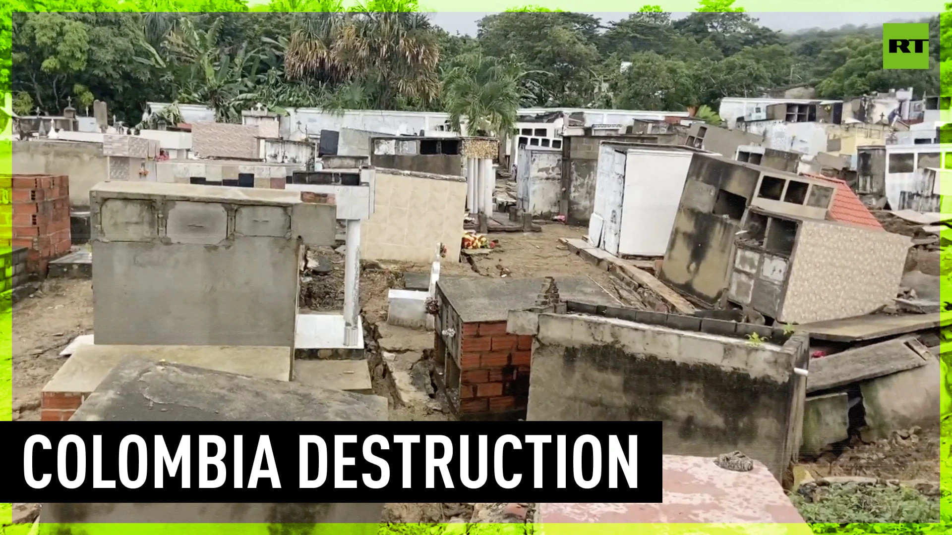 Landslides devastate village in Colombia