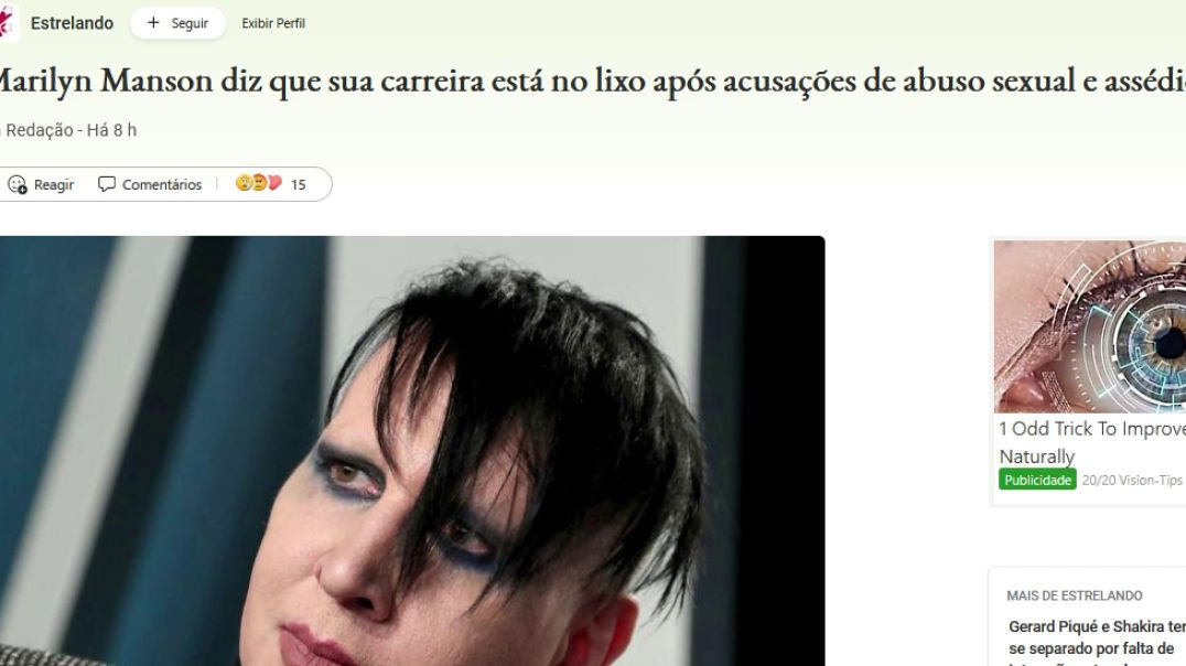 Marilyn Manson - Consequências da FALSA ACUSAÇÃO