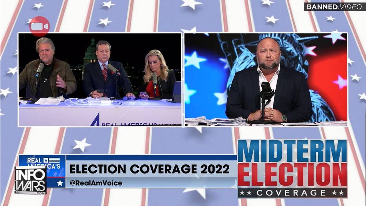 Steve Bannon Joins Infowars In EPIC Midterm Election Simulcast