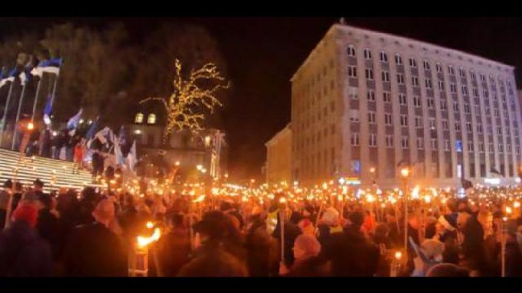 Patriot  Torch March in Tallinn , Estonia 24.02.2020